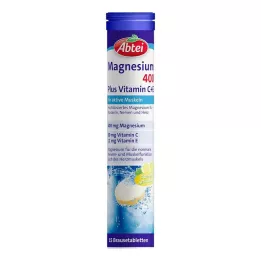 ABTEI Magnis 400 plius vitaminas C+E putojančios tabletės, 15 vnt