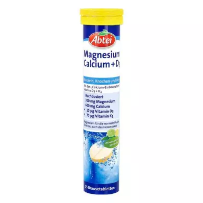 Abtei Magnesium Calcium+d3 šnypščiosios tabletės (15 vnt.) Abtei Magnesium Calcium+d3 šnypščiosios tabletės (15 vnt.)