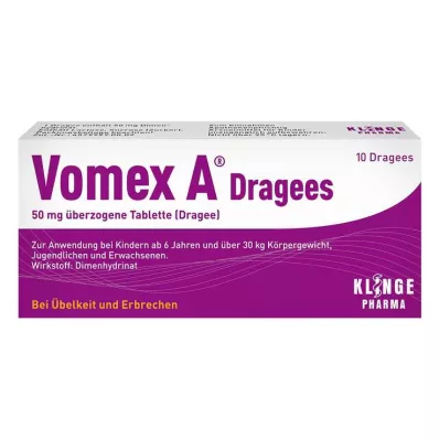 Vomex A® dražė 50 mg, 10 vnt