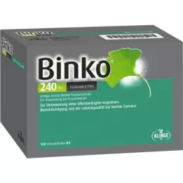 BINKO 240 mg plėvele dengtos tabletės, 120 vnt