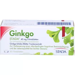 GINKGO STADA 40 mg plėvele dengtos tabletės, 30 vnt