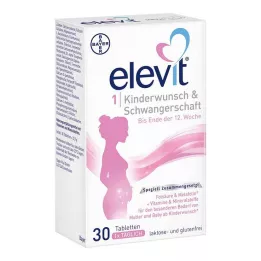 ELEVIT 1 vaisingumo & nėštumo tabletės, 30 kapsulių