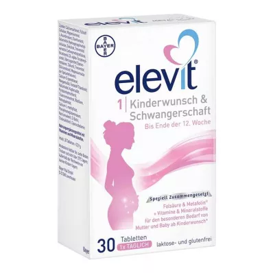 Elevit 1 Fertility & Nėštumo tabletės, 30 vnt Elevit 1 Fertility & Nėštumo tabletės, 30 vnt