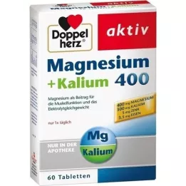 DOPPELHERZ Magnio ir kalio tabletės, 60 kapsulių