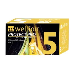 WELLION PROTECT PRO Saugios 30 G 5 mm adatos, 100 vnt