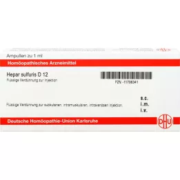 HEPAR SULFURIS D 12 ampulių, 8X1 ml