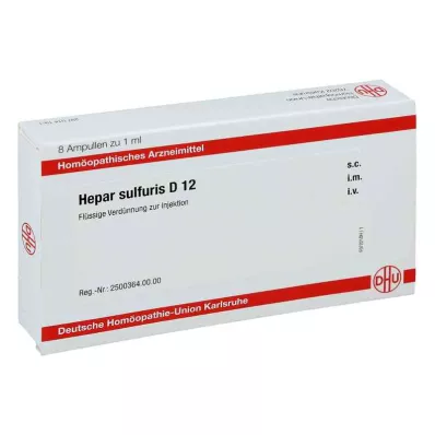 HEPAR SULFURIS D 12 ampulių, 8X1 ml