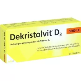 DEKRISTOLVIT D3 5600 I.U. tabletės, 30 vnt