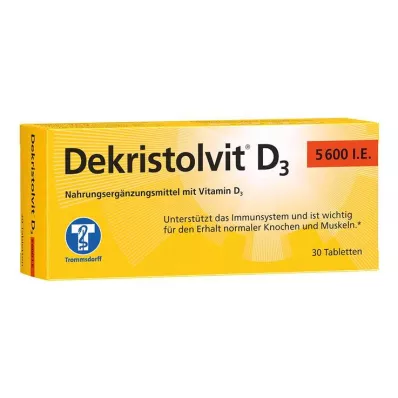 DEKRISTOLVIT D3 5600 I.U. tabletės, 30 vnt