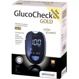 GLUCOCHECK GOLD Gliukozės kiekio kraujyje matuoklio rinkinys mg/dl, 1 vnt