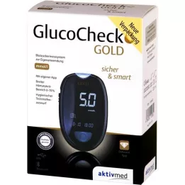 GLUCOCHECK GOLD Gliukozės kiekio kraujyje matuoklio rinkinys mmol/l, 1 vnt