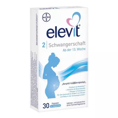 Elevit 2 nėštumo minkštos kapsulės, 30 vnt Elevit 2 nėštumo minkštos kapsulės, 30 vnt