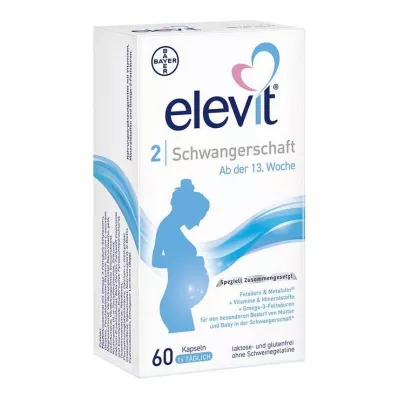 Elevit 2 nėštumo minkštos kapsulės, 60 vnt