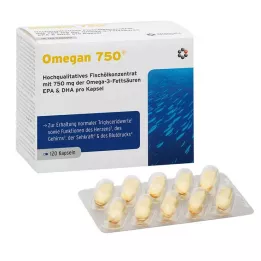 OMEGAN 750 minkštųjų kapsulių, 120 vnt