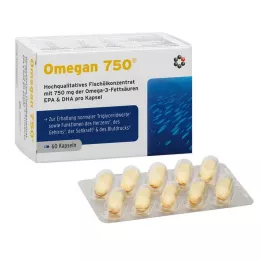 OMEGAN 750 minkštųjų kapsulių, 60 vnt