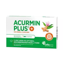 ACURMIN Plus Das Mizell-Curcuma minkštosios kapsulės, 60 kapsulių