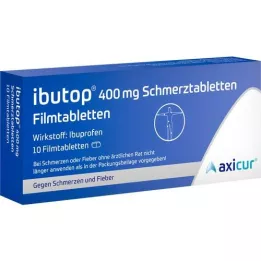 IBUTOP 400 mg skausmo malšinimo plėvele dengtos tabletės, 10 vnt