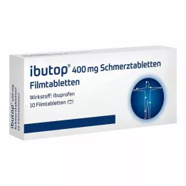 IBUTOP 400 mg skausmo malšinimo plėvele dengtos tabletės, 10 vnt