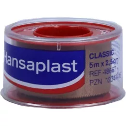 HANSAPLAST Fiksacinis gipsas Classic 2,5 cm x 5 m, 1 vnt