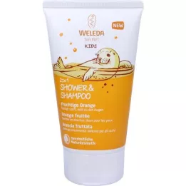 WELEDA Kids 2in1 dušas &amp; Fruity Orange šampūnas, 150 ml