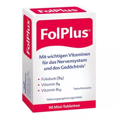 Folplus plėvele dengtos tabletės, 90 vnt Folplus plėvele dengtos tabletės, 90 vnt