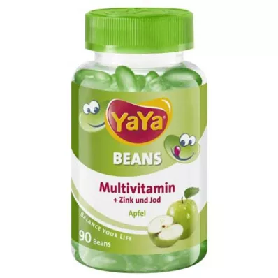 YAYA BEANS Obuolių cinko ir jodo kramtomosios pastilės, 90 kapsulių