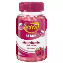 YAYA BEANS Aviečių cinko ir jodo kramtomosios pastilės, 90 kapsulių