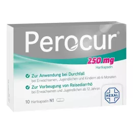 PEROCUR 250 mg kietosios kapsulės, 10 vnt
