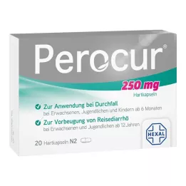 PEROCUR 250 mg kietosios kapsulės, 20 vnt