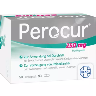 PEROCUR 250 mg kietosios kapsulės, 50 vnt