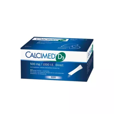 Calcimed D3 500 mg / 1000 TV tiesioginės granulės, 60 vnt Calcimed D3 500 mg / 1000 TV tiesioginės granulės, 60 vnt