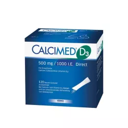 CALCIMED D3 500 mg/1000 I.U. Tiesioginės granulės, 120 vnt