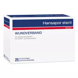 Hansapor sterilus žaizdų tvarstis 8x10 cm (3 vnt.)