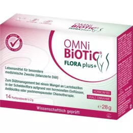 OMNI BiOTiC Flora plus+ paketėlis, 14X2 g