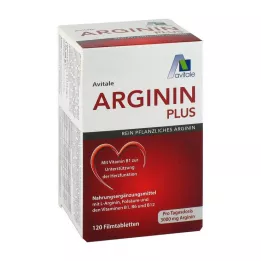 ARGININ PLUS Vitaminas B1+B6+B12+Folio rūgštis plėvele dengtos tabletės, 120 vnt