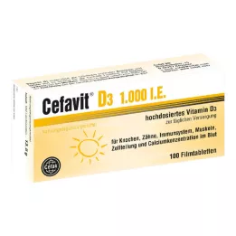 CEFAVIT D3 1 000 I.U. plėvele dengtos tabletės, 100 vnt