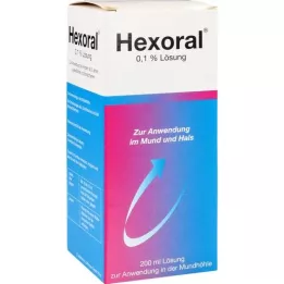 HEXORAL 0,1 % tirpalas, 200 ml