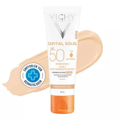 Vichy Idéal Soleil kremas nuo pigmentinių dėmių LSF 50+ , 50 ml