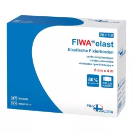FIXIERBINDE elastinė guma 6 cmx4 m, įvyniota į celofaną, 1 vnt