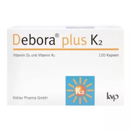 DEBORA plius K2 kapsulės, 120 kapsulių