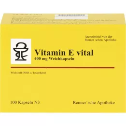 VITAMIN E VITAL 400 mg Rennersche Apotheke Weichk., 100 vnt