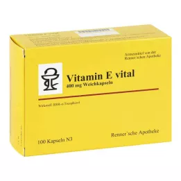 Vitaminas E vital 400 mg Rennersche Apotheke Softk.(100 vienetų)
