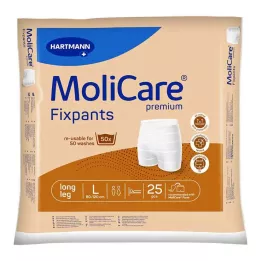 MOLICARE Premium Fixpants ilgos kelnės L dydžio, 25 vnt