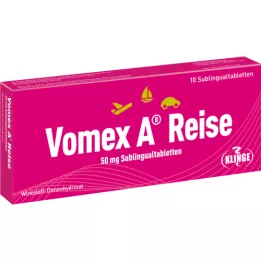 VOMEX A Reise 50 mg tabletės po liežuviu, 10 vnt