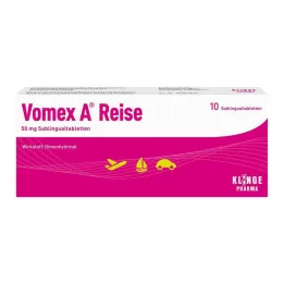 VOMEX A Reise 50 mg tabletės po liežuviu, 10 vnt