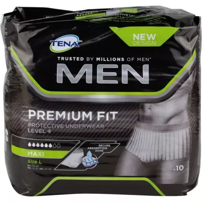 TENA MEN Level 4 Premium Fit apsauginiai apatiniai L, 10 vnt