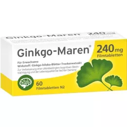 GINKGO-MAREN 240 mg plėvele dengtos tabletės, 60 vnt