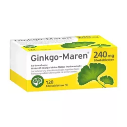 GINKGO-MAREN 240 mg plėvele dengtos tabletės, 120 vnt