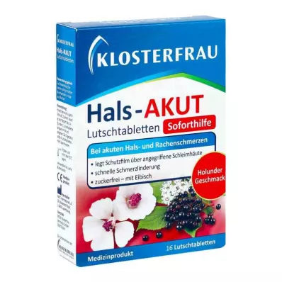 Klosterfrau gerklės ūminės pastilės (16 vnt.)