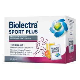 BIOLECTRA Sport Plus geriamosios granulės, 20X7,5 g